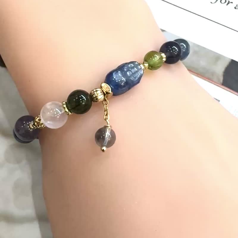 拒绝内耗 办公室必备神器 蓝晶石 蓝绿晶 堇青石 清晰洞察疗愈 - 其他 - 水晶