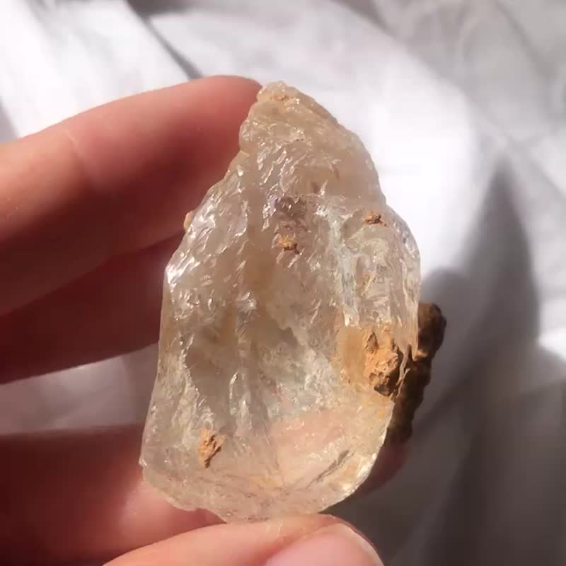 罕有黄涅盘 方解石 水晶 印记 浮生 天然原石 水晶原矿 Crystal - 摆饰 - 水晶 黄色