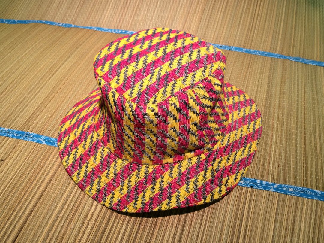 EARTH.er  │传统尼泊尔布制登山阔边帽 #02 ● Traditional Dhaka Hiking Bonnie Hat #02│ :: 香港原创设计品牌 :: - 帽子 - 其他材质 黄色