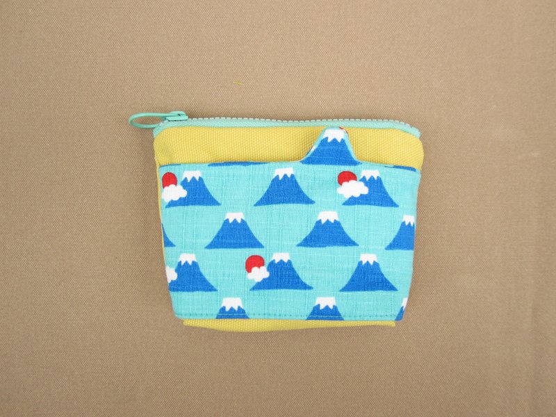 *1+1=5/造型口袋零钱包/富士山蓝绿 * - 零钱包 - 其他材质 绿色