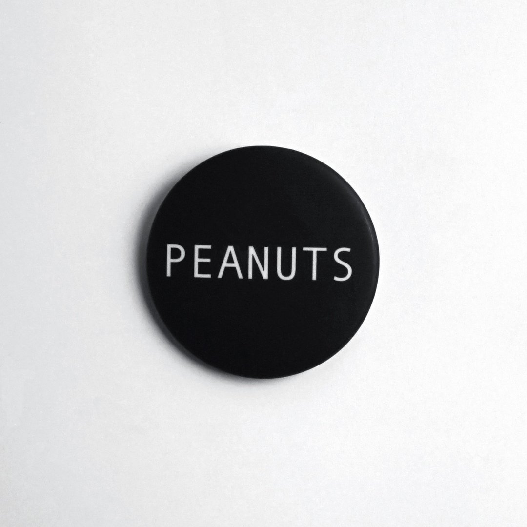 PEANUTS 花生 / Peanuts 胸章 徽章 - 徽章/别针 - 塑料 黑色