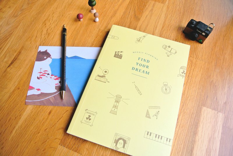 迪梦奇 - Find Your Dream 周计划手帐 [黄色] - 笔记本/手帐 - 纸 黄色