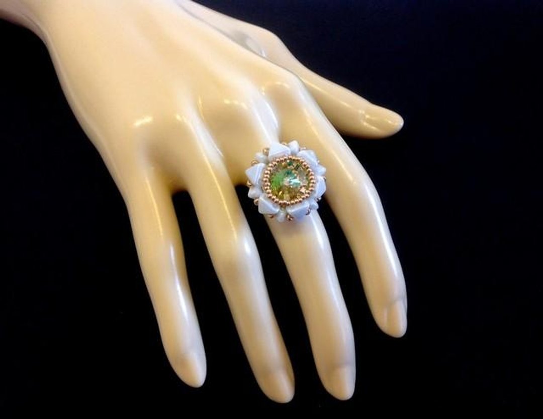 Swarovski Kheops ring - 戒指 - 玻璃 白色