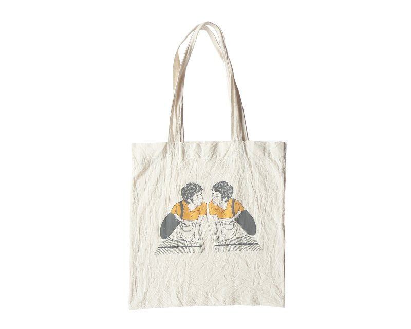 Chungking Express 'Faye' Super Soft Tote Bag - 侧背包/斜挎包 - 棉．麻 黄色
