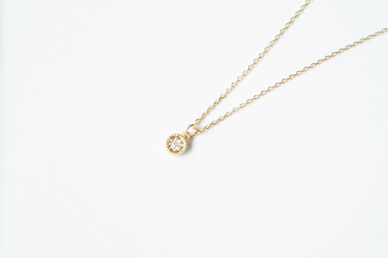 《经典系列》小钮扣 极细锁骨链 - 锁骨链 - 宝石 