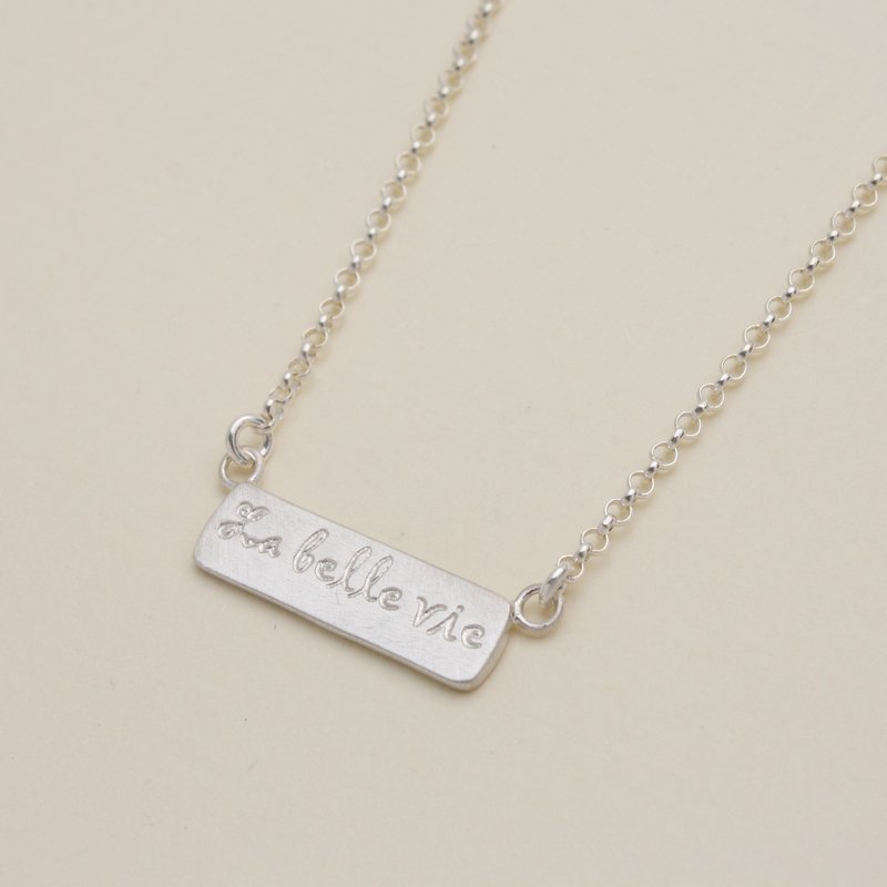 La belle vie纯银项链 - 项链 - 纯银 灰色