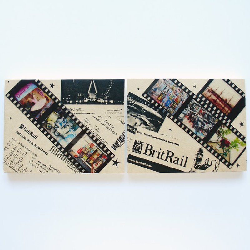 正片概念手工笔记本 - 英国 (小本) - 笔记本/手帐 - 纸 