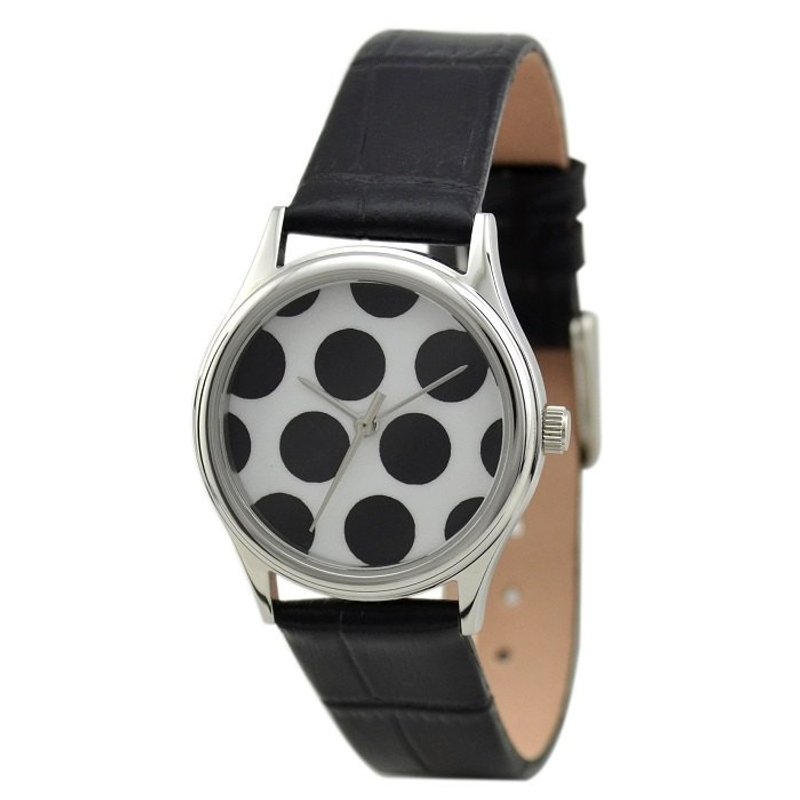 圆点手表 - 男表/中性表 - 其他金属 黑色