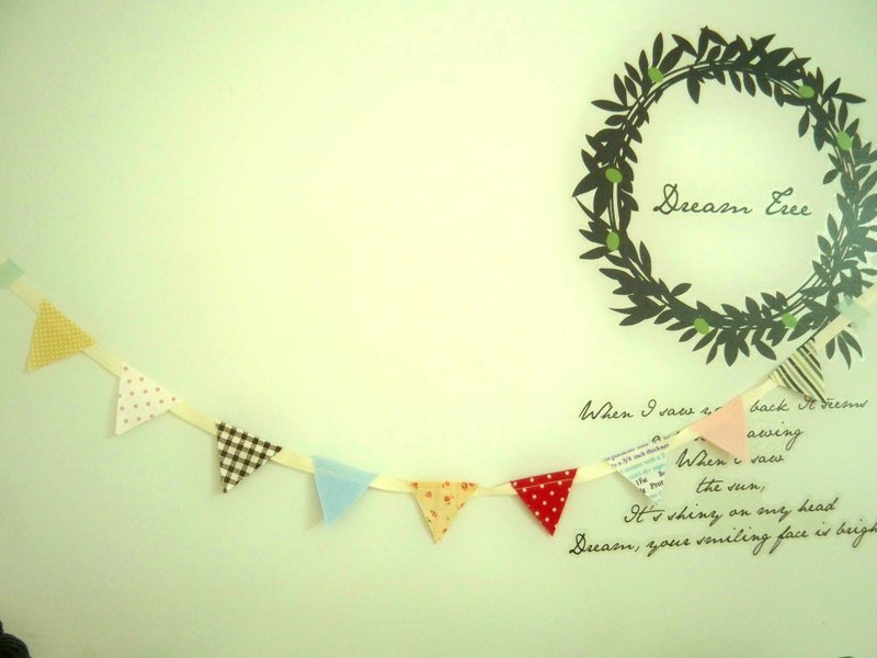 迷你三角旗B - 墙贴/壁贴 - 其他材质 多色