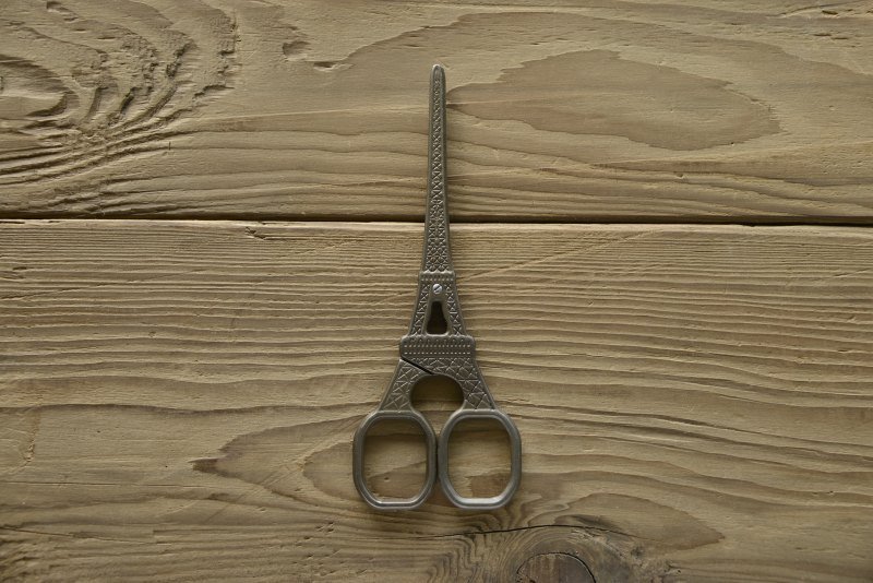 复古手工剪刀 - 巴黎铁塔 - 其他 - 其他金属 咖啡色