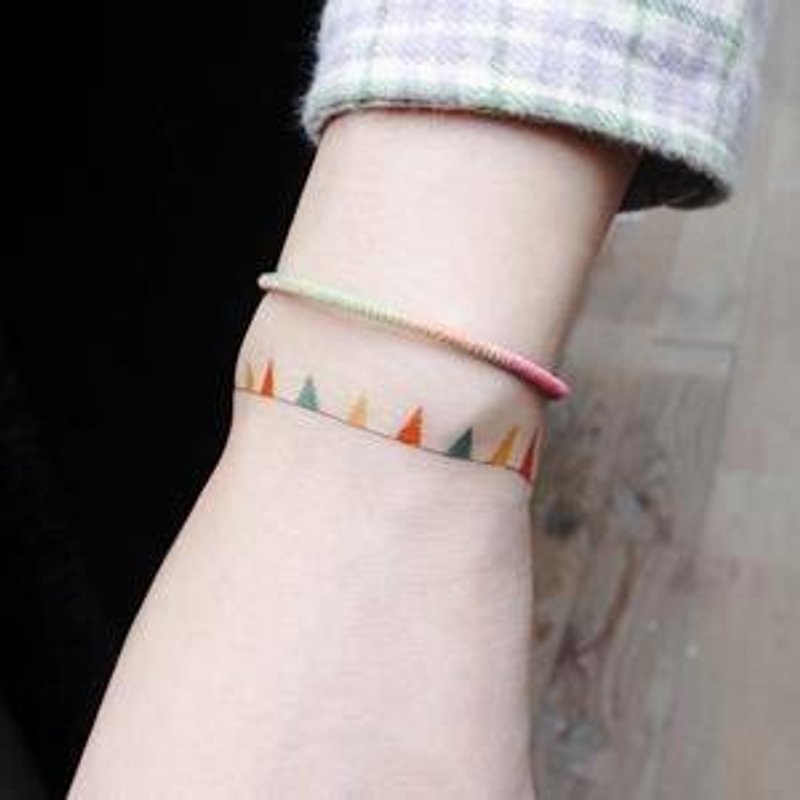 *tattoo* 派对小旗 刺青贴纸组合　1组2个同款 - 贴纸 - 纸 多色