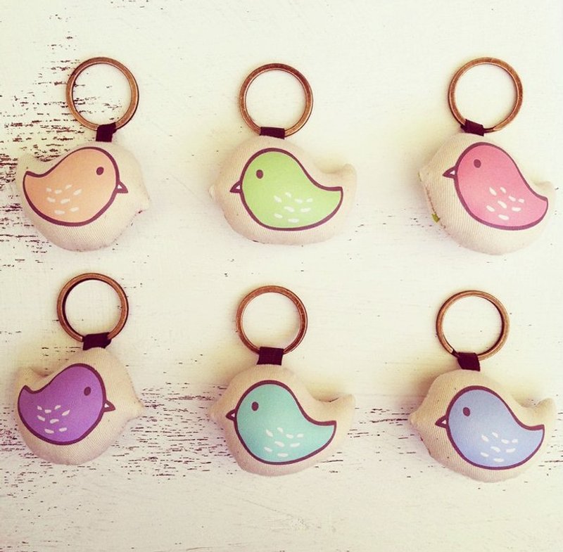 小鸟儿啾啾☉钥匙圈 - 吊饰 - 其他材质 多色