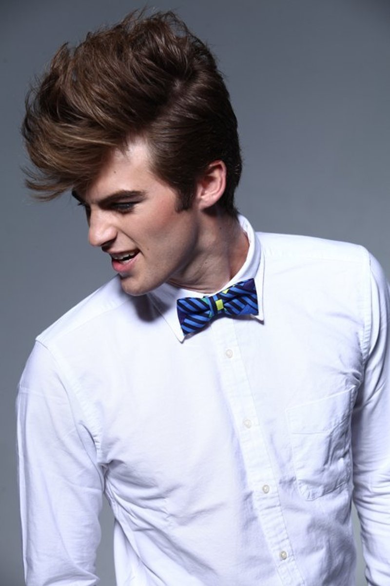 Stone as chic 几何世代啾啾/领结 - 领带/领带夹 - 棉．麻 蓝色