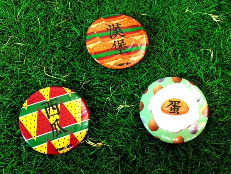 Shine.Mo好食系列胸章Ⅰ - 胸针 - 其他金属 多色