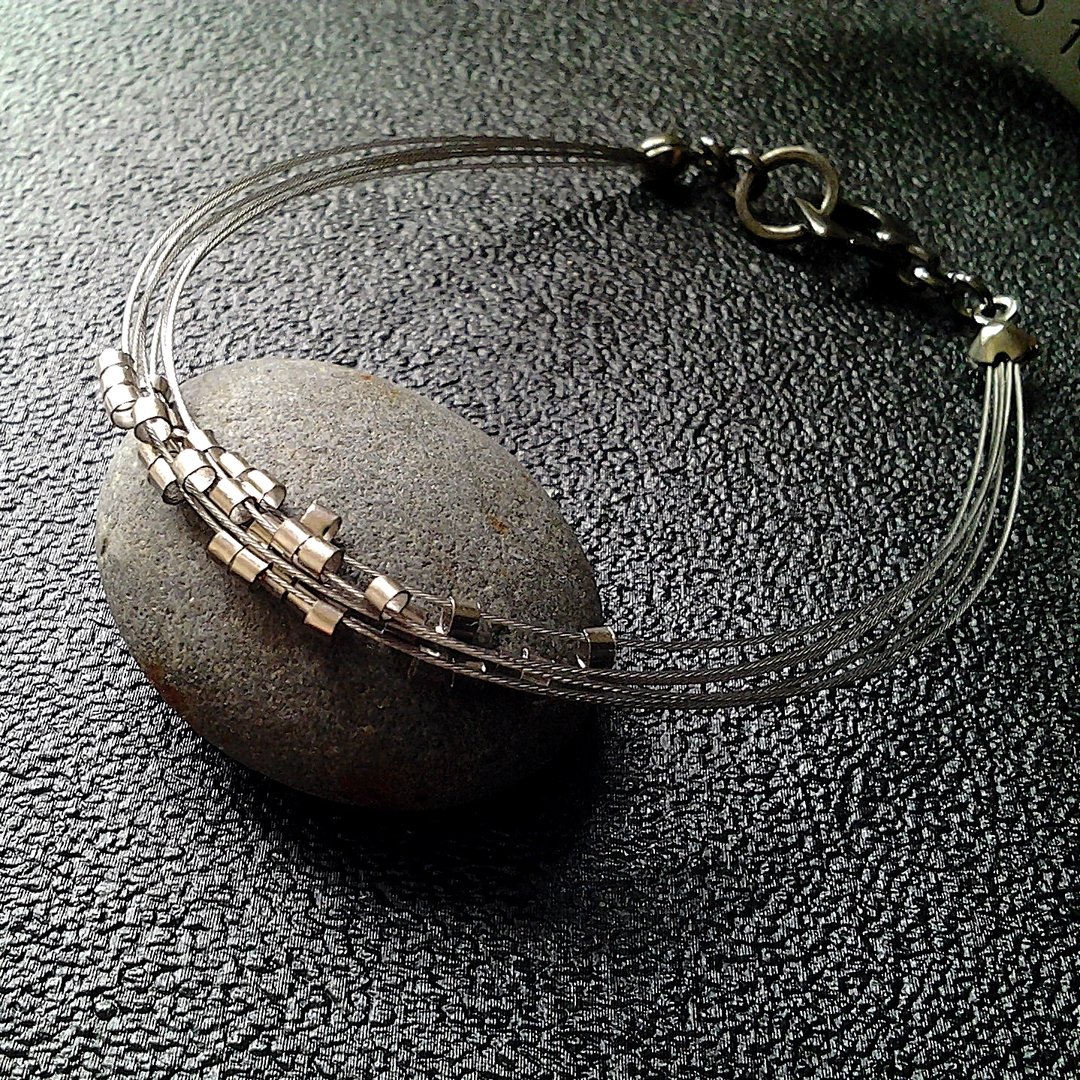 EarringFanatic银河系陨石金属银色多层手链 - 手链/手环 - 其他金属 灰色