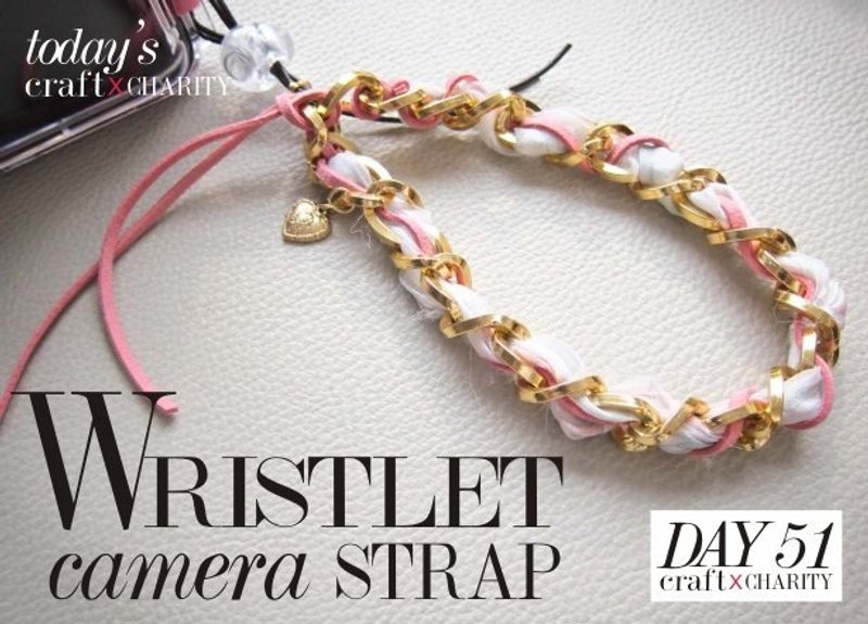 第51天手公益::美国好莱坞超流行的手炼型粉红相机带 - 证件套/卡套 - 其他金属 