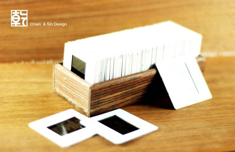 幻灯片收藏木盒 - 相簿/相册 - 木头 咖啡色