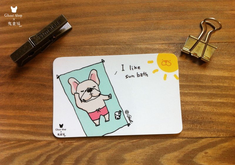 (售完)悠游卡贴纸-日光浴 - 贴纸 - 其他材质 白色