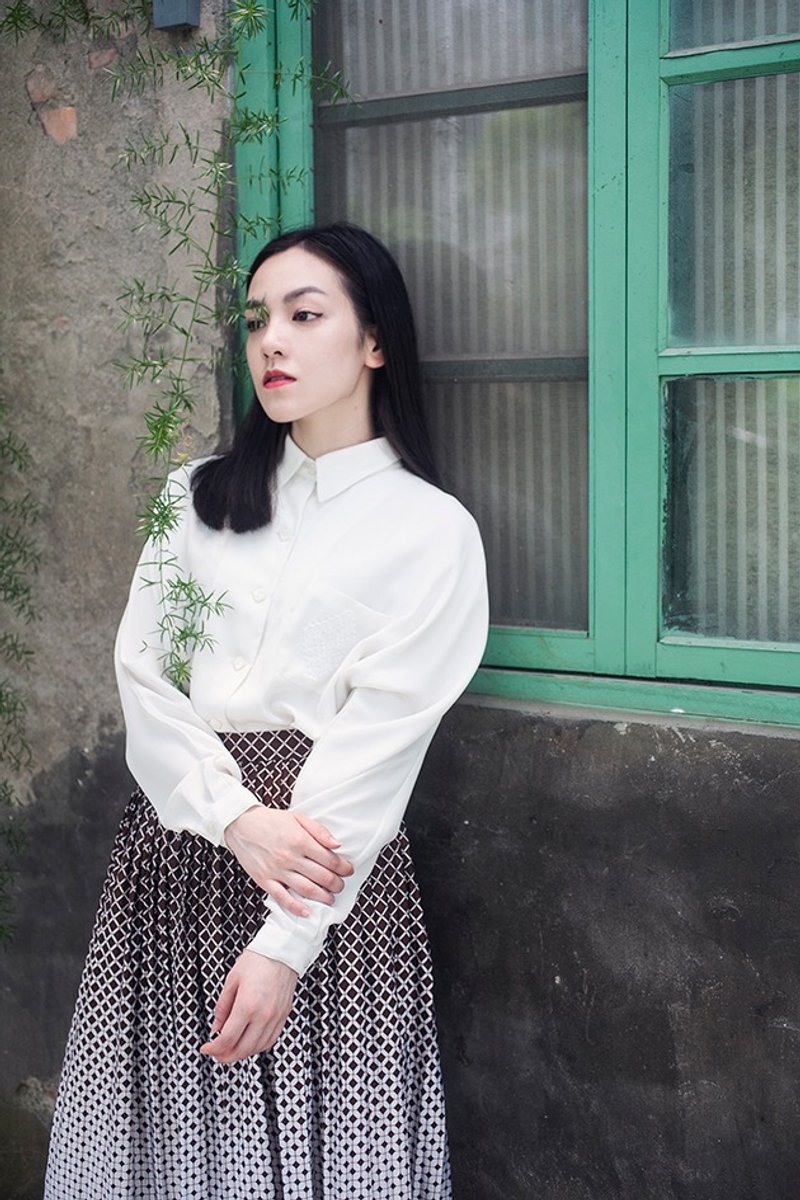 古着 Vintage 长裙 - 裙子 - 其他材质 咖啡色