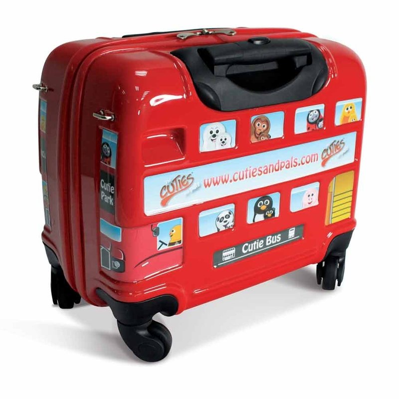 【英国cuties and pals】12寸轻硬壳儿童专属旅行箱(伦敦巴士) - 行李箱/行李箱保护套 - 塑料 红色