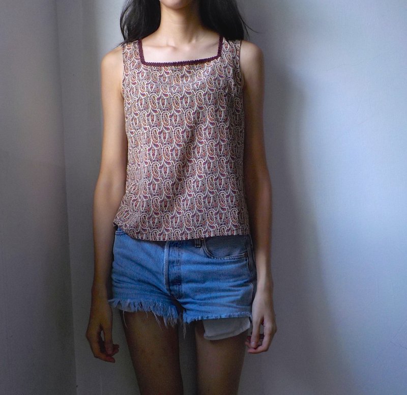 FOAK古着 花园派对背心 - 女装背心 - 其他材质 红色