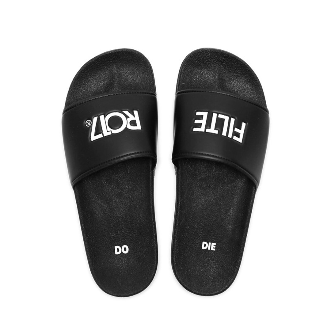 Filter017 DOORDIE Slide Sandals拖鞋 - 拖鞋 - 防水材质 黑色