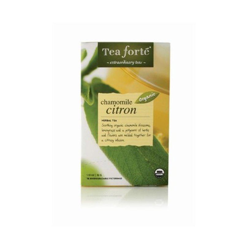 Tea Forte 16入有机滤纸茶包 - 洋甘菊茶 Organic Filterbag - Chamomile Cirton - 茶 - 植物．花 绿色