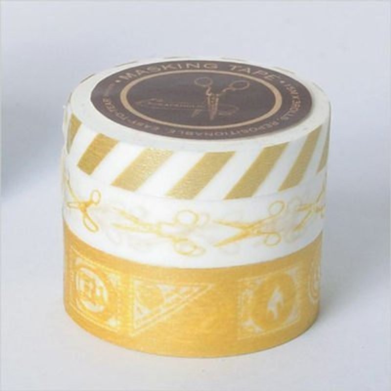 Marks Masking Tape MT和纸胶带 书信款-金色(SCH-MKT4-GD) - 纸胶带 - 纸 金色