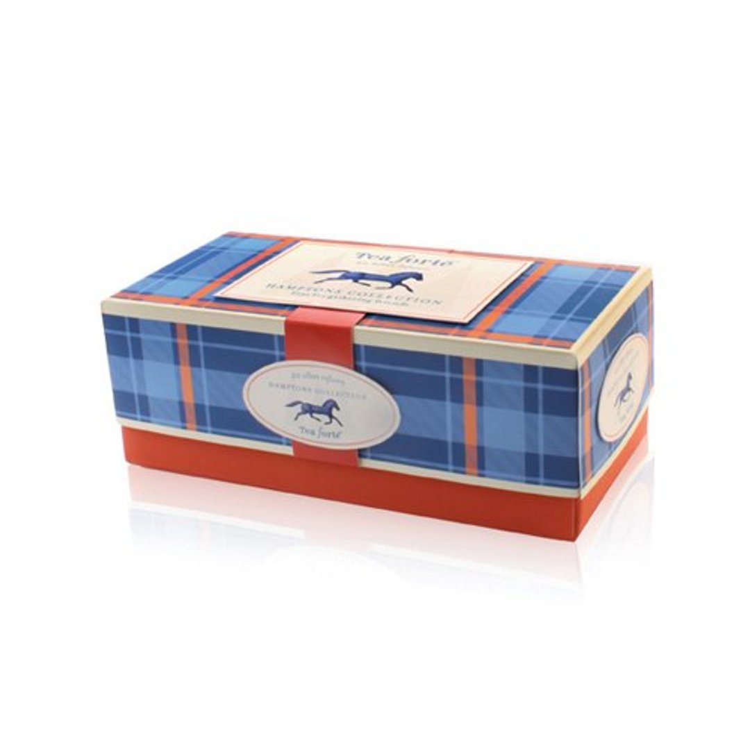 Tea Forte 汉普顿分享20入丝质茶包 Ribbon Box - Hamptons Collection - 茶 - 植物．花 蓝色