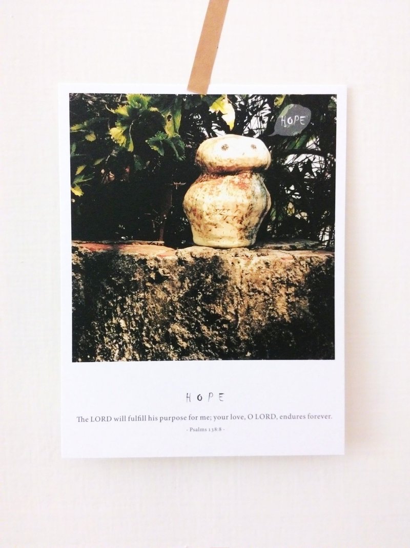 HOPE - 卡片/明信片 - 纸 咖啡色