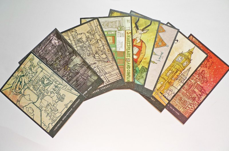 城市旅行明信片-一套8张 - 卡片/明信片 - 其他材质 白色