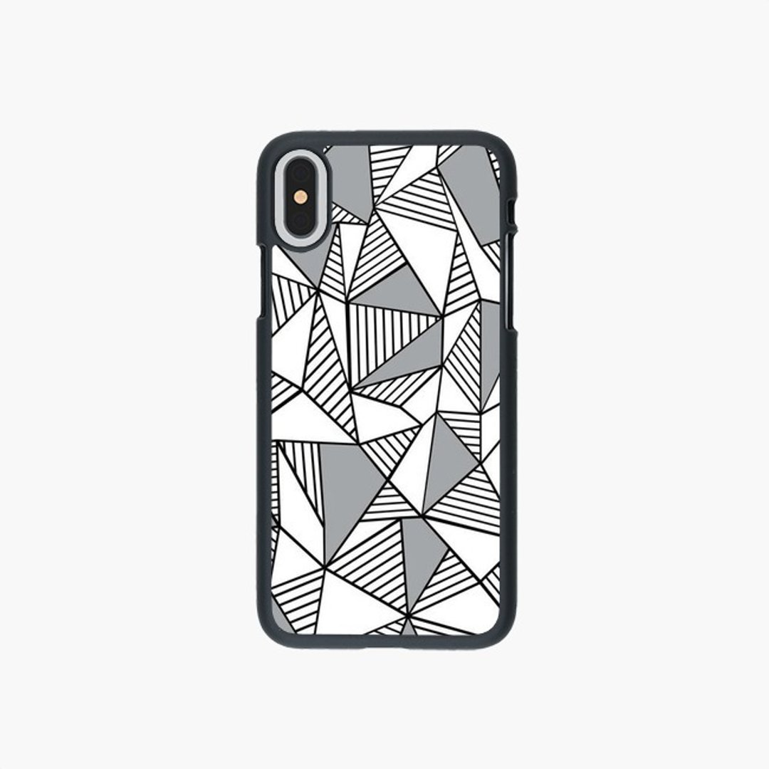 Phone Case - 手机壳 - Abstraction Lines With Grey Blocks - 手机壳/手机套 - 塑料 