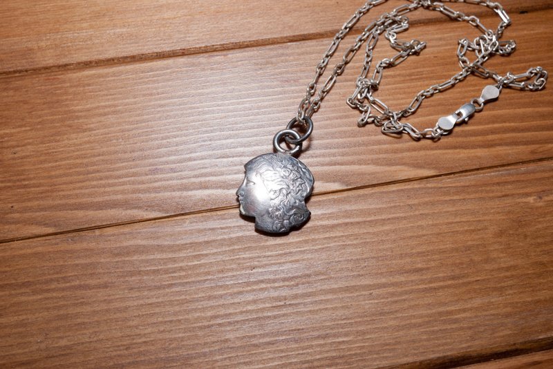 Dreamstation皮革鞄研所，美国One dollar银币自由女神造型项链Silver necklace 嘻皮，哈雷，重机 - 项链 - 其他金属 银色