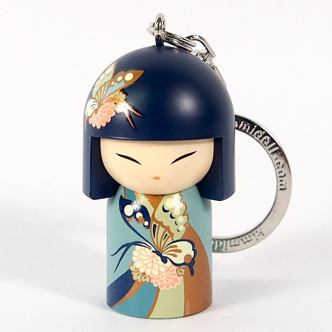 钥匙圈-Honoka 创意奇想【Kimmidoll 和福娃娃钥匙圈】 - 钥匙链/钥匙包 - 其他材质 蓝色