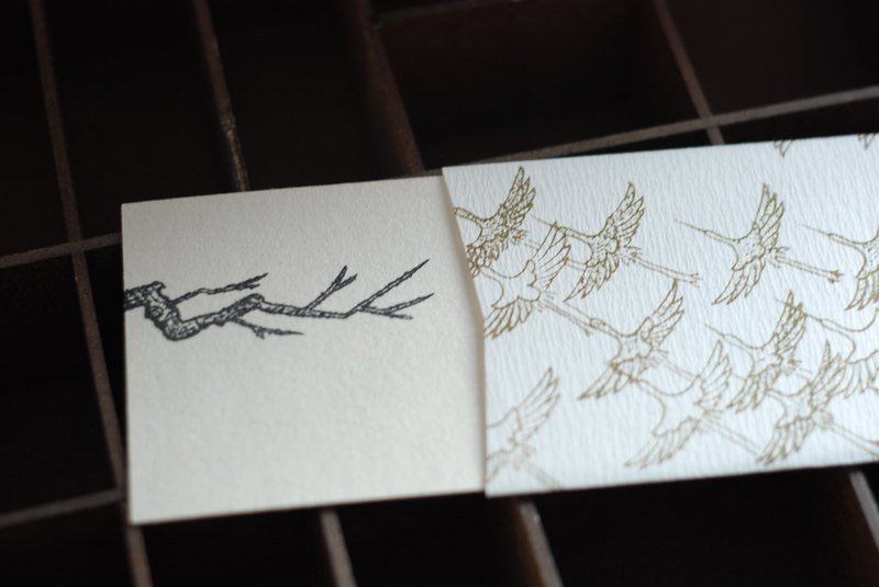 日系长信笺 贺卡-附和纸封筒 - 卡片/明信片 - 纸 金色