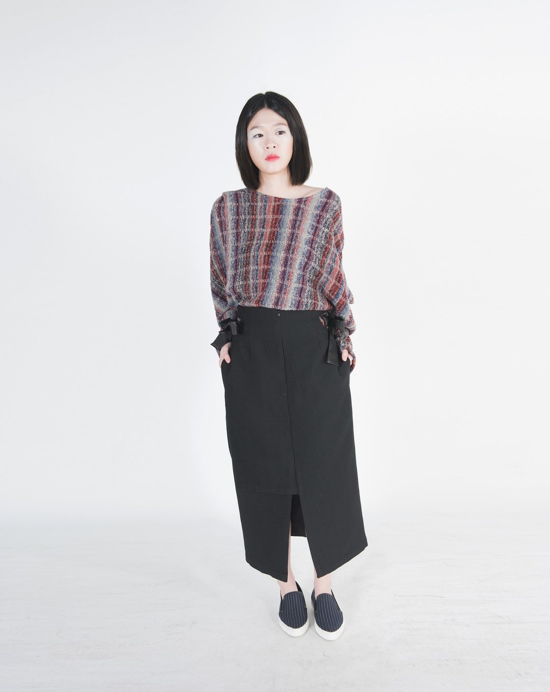 Lyca特殊袖型针织衫(奢华欧洲系列) - 女装上衣 - 其他材质 多色
