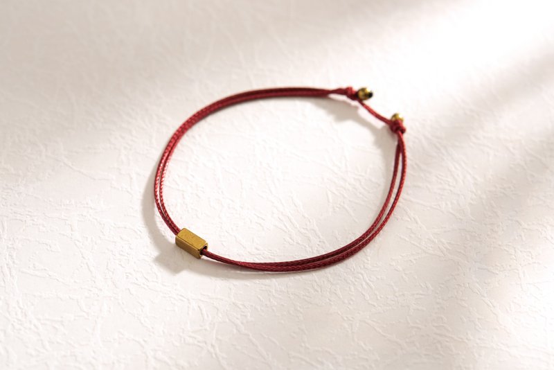 \| Charlene 莹丝手绳 |/ - 牵引款/可换色换饰品。黄铜。手环。 - 手链/手环 - 其他金属 红色