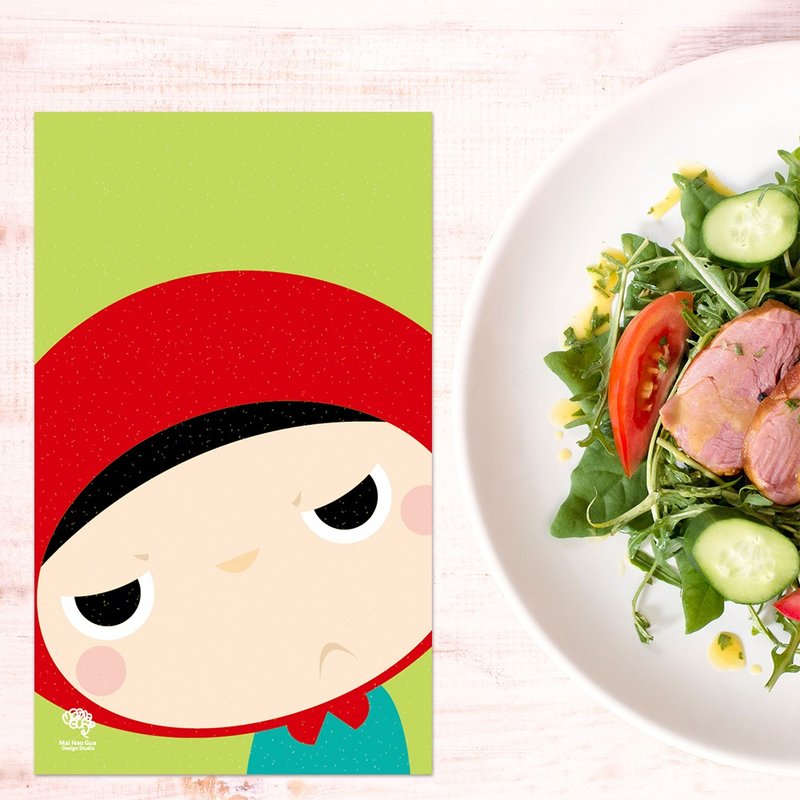长大明信片 - 小红帽 - 卡片/明信片 - 纸 绿色