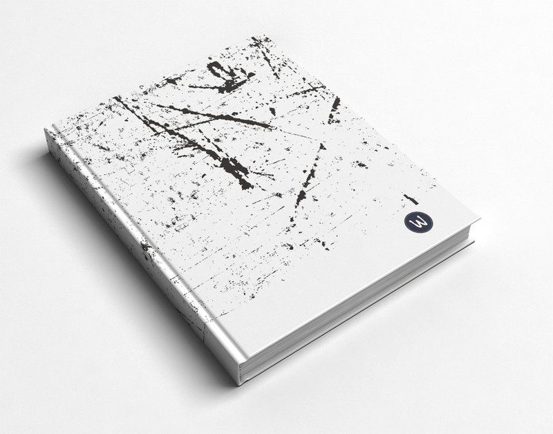 洛可可草莓 WELKIN手创 手工书/笔记本/手帐/日记本_设计感泼墨 - 笔记本/手帐 - 纸 灰色