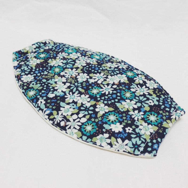 ::浏海树:: 冬季铺棉口罩＿小花 - 口罩 - 其他材质 绿色