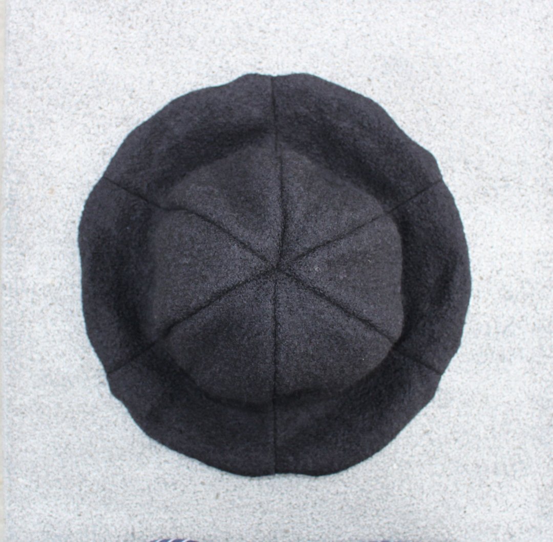 [CURLY CURLY]黑契密 /冬季限定一朵帽 A Flower of Hat - 帽子 - 其他材质 黑色