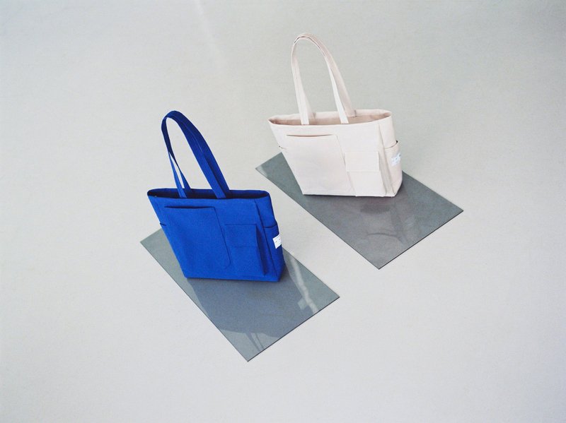 |西班牙手工制作| Ölend Cosmic 帆布托特包 (Cobalt blue 蓝) - 电脑包 - 环保材料 蓝色