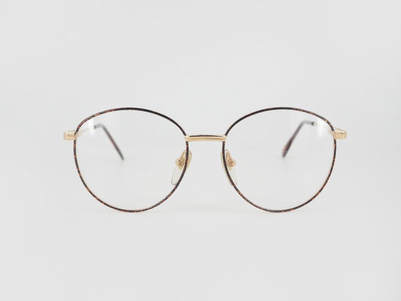 006 - 玛瑙暗纹梨形复古眼镜 - 眼镜/眼镜框 - 其他材质 咖啡色