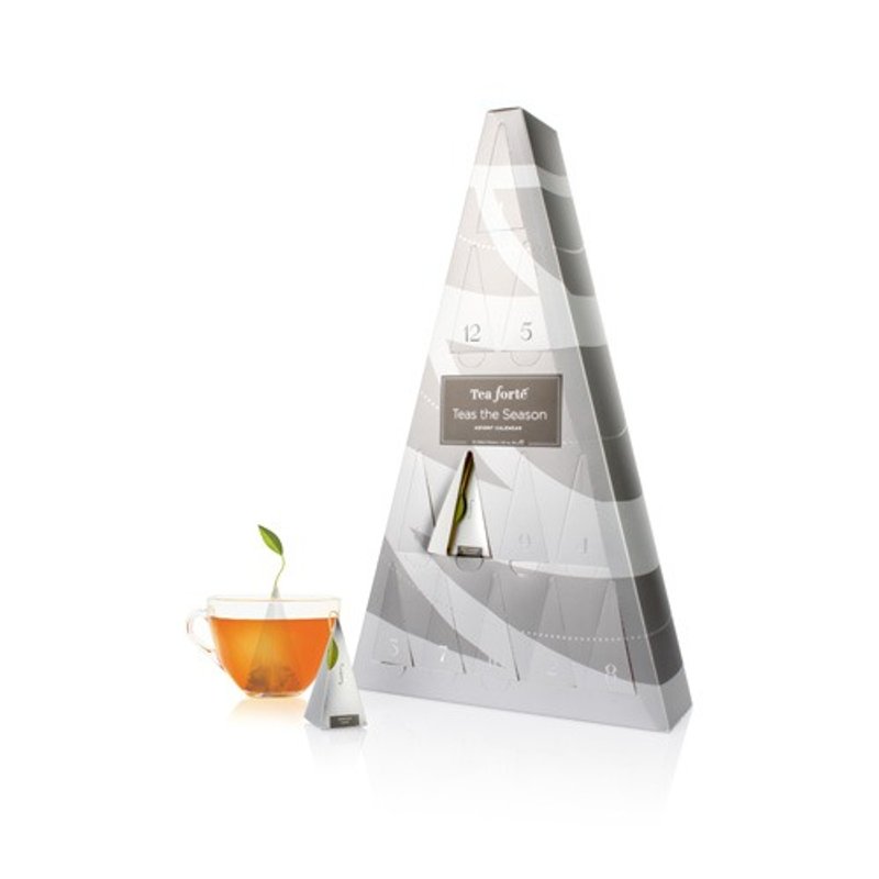 Tea Forte 耶诞倒数日历茶包(24入) Advent Calendar - 茶 - 新鲜食材 灰色