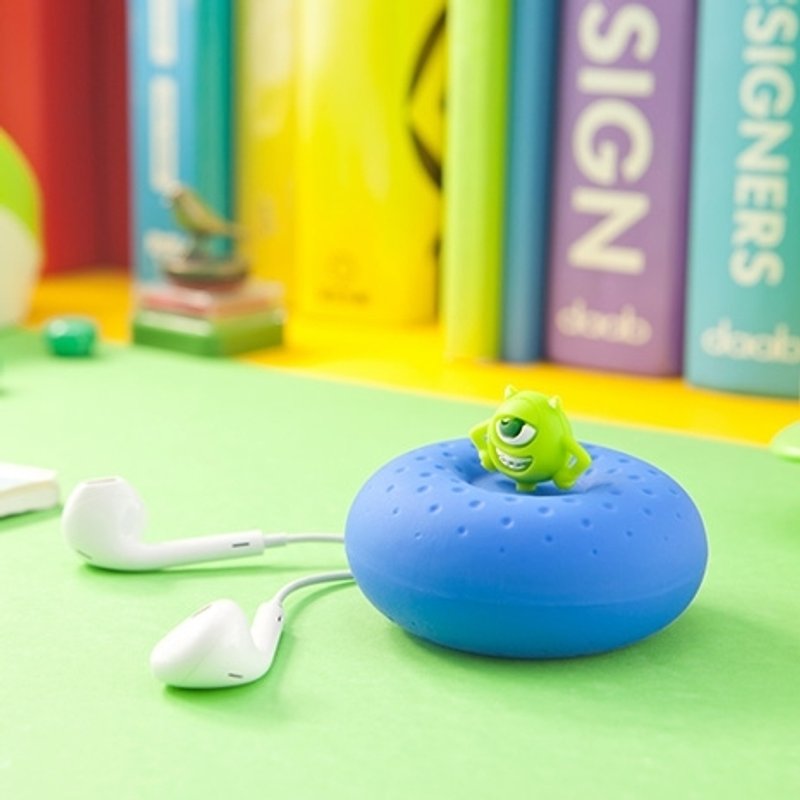 Bone / Donut 甜甜圈吸盘卷线盒-大眼怪 - 其他 - 硅胶 绿色