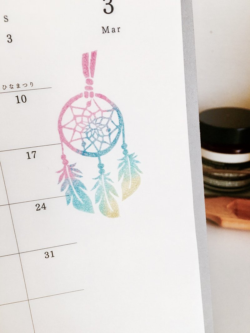 Deerday手刻章 捕梦网 - 印章/印台 - 橡胶 粉红色