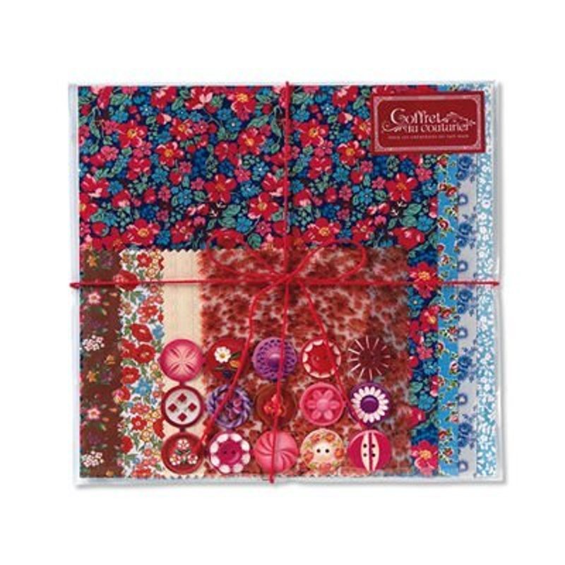 Marks Coffret du couturier 法式小碎花 装饰套装组(BL) - 木工/竹艺/纸艺 - 纸 蓝色