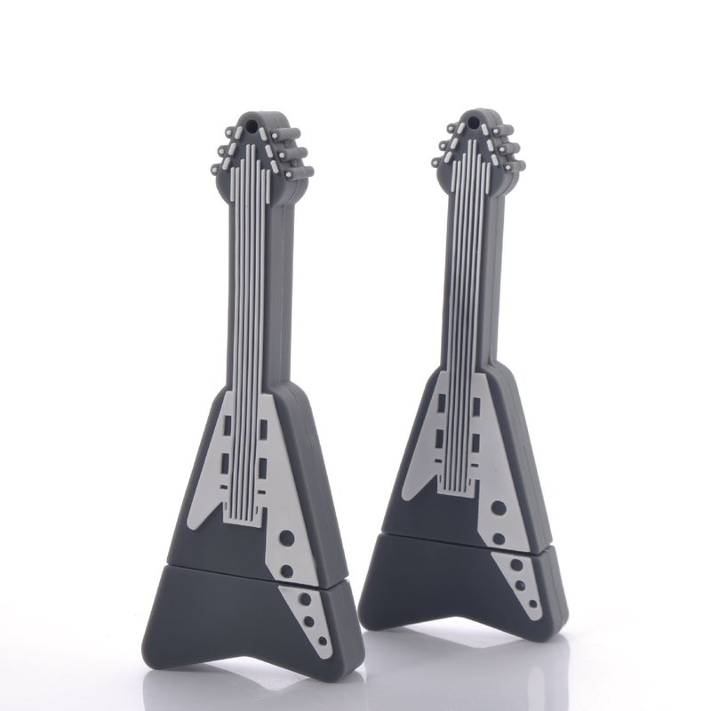 一起摇滚吧 造型随身碟 16GB - U盘 - 橡胶 黑色