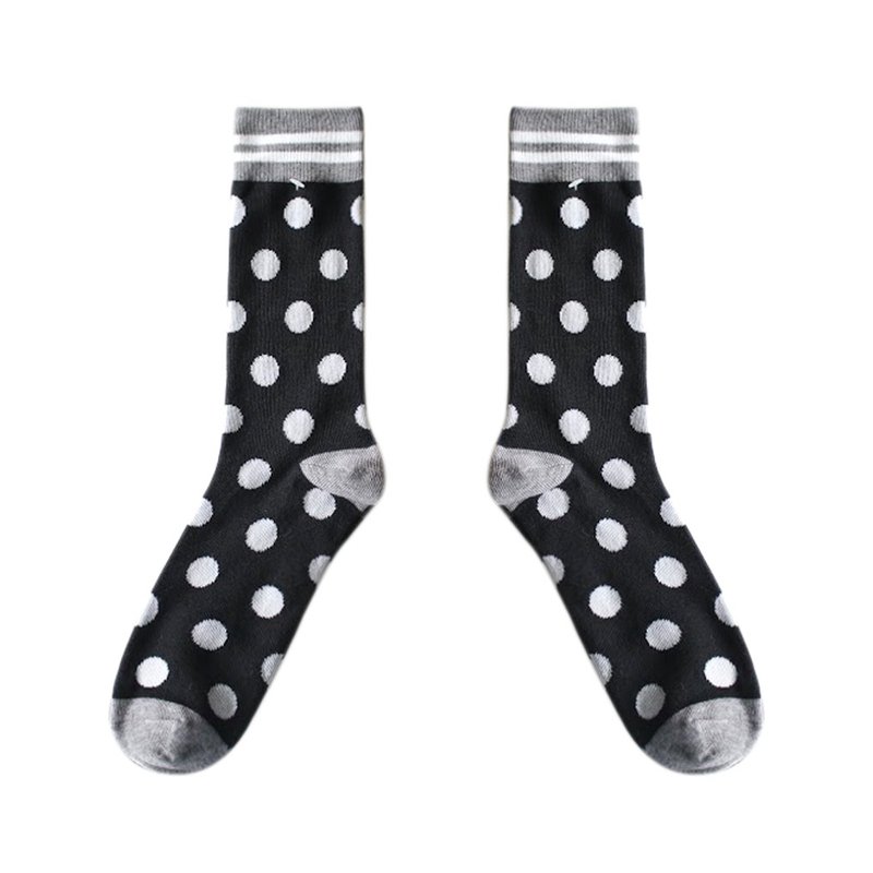 【3色】FOR BOYS，活力早餐吧！ // 晨间新闻散步棉袜子 :::DAWN' make up your feet ::: - 袜子 - 棉．麻 黑色