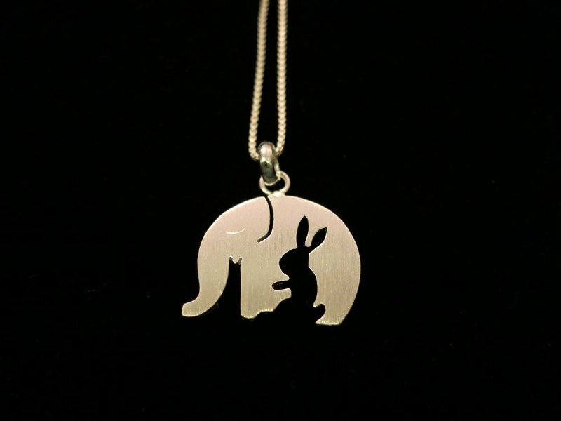 大象纯银项炼 - 项链 - 其他金属 